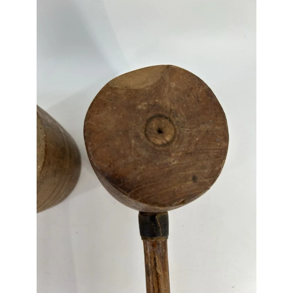 Antique Barrel Head Wooden Mallet 11